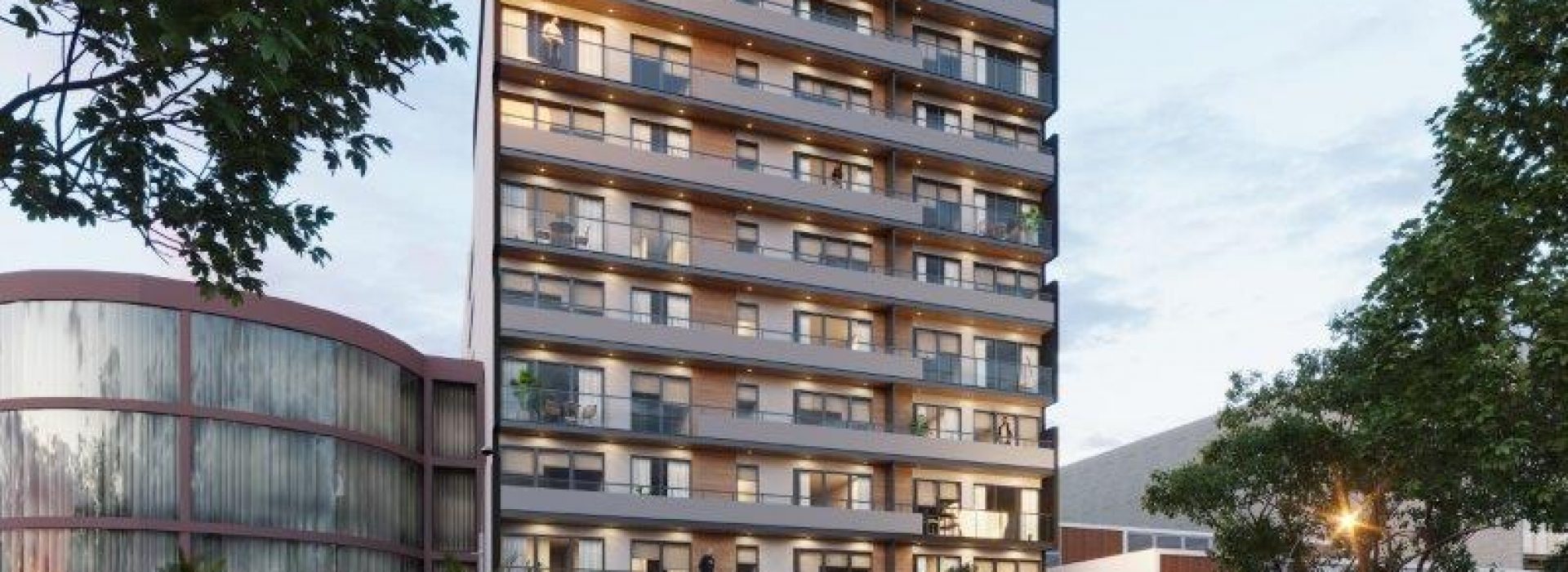 El lateral del Edifico Residencial Velasco Astete_2, entrada principal