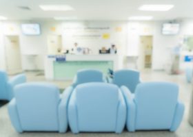 abstract blur in hospital for background